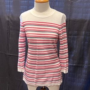 Striped long sleeve sweater